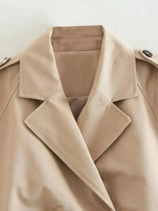 EOS | Trenchcoat Damen Trenchcoat in Beige, Zweireihig, mit Gürtel