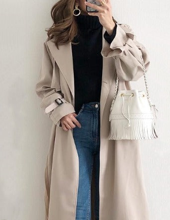 EOS | Trenchcoat wasserabweisender einreihiger Trenchcoat für Damen in Beige