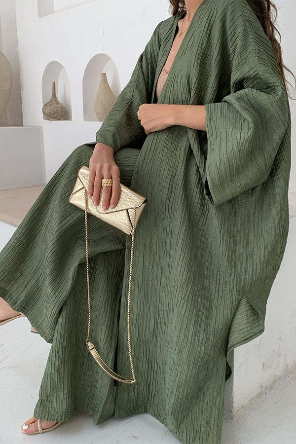 EOS | Set aus Strickjacke und Hose