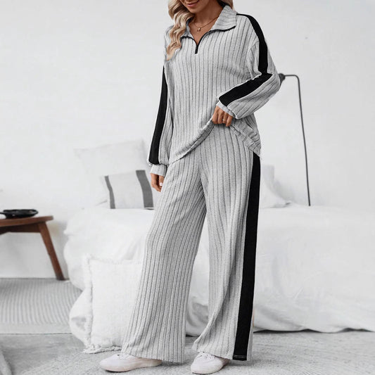 EOS | Designer Sweatshirt und Weite-Hosen Set
