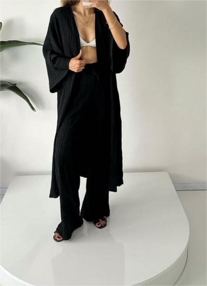 EOS | Set aus Strickjacke und Hose