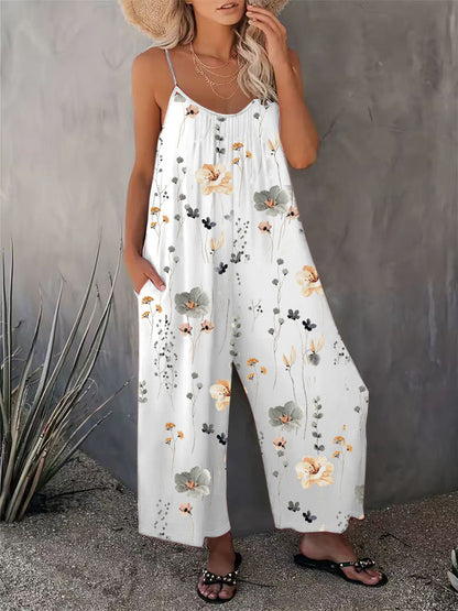 EOS | Heiß verkaufter bedruckter ärmelloser Jumpsuit