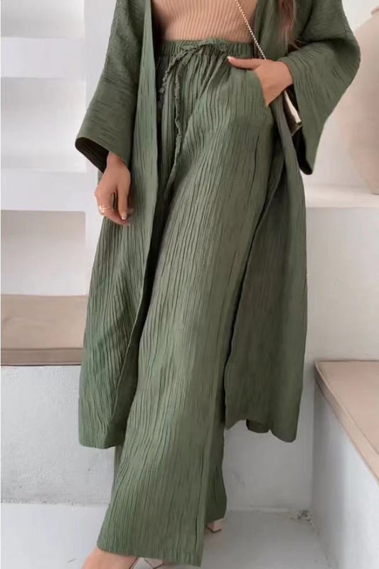 EOS | Set aus Strickjacke und Hose