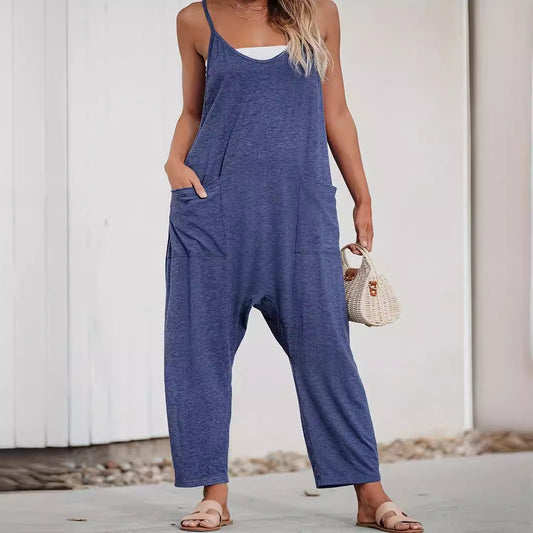 EOS | Trendiger Träger Strick-Jumpsuit