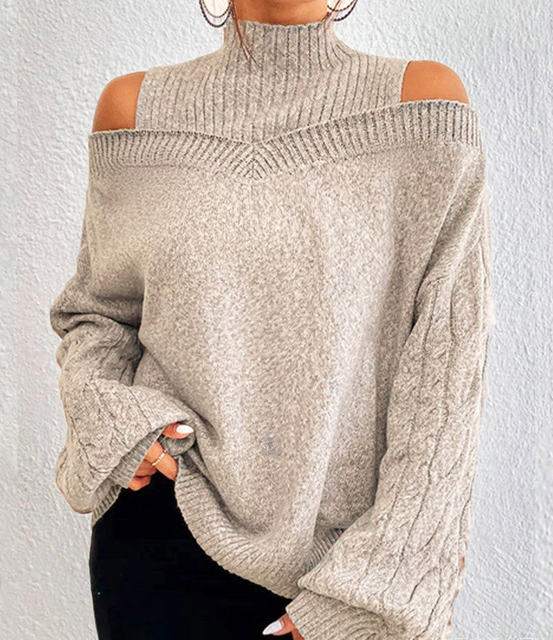 EOS | Oversized grenzüberschreitender Strickpullover für Frauen