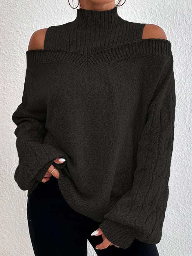EOS | Oversized grenzüberschreitender Strickpullover für Frauen