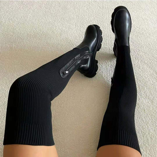 EOS | Stylische Overknee Sock Stiefel für jeden Anlass
