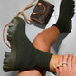 EOS | Klobig Plateau Sockenstiefel Damenstiefel
