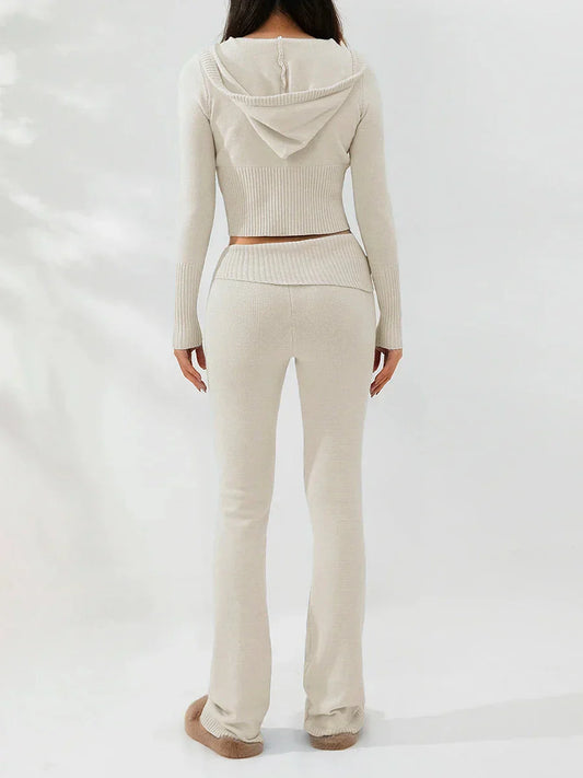 EOS | Loungewear Set mit Kapuze mit Reißverschluss Zweiteiler aus EOS | Loungewear für Damen