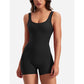 EOS | ärmellos mit Knitter Hose Shorts Overall Overall Fitnessbekleidung