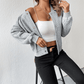 EOS | Strickjacke im Bomberjackenstil mit Knöpfen