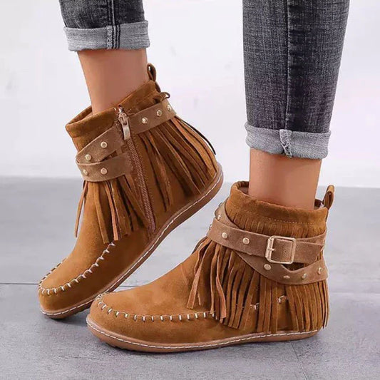 EOS | Vintage Fransen Stiefeletten