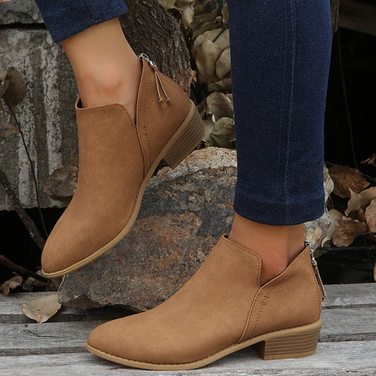 EOS | Stylische Wildleder Stiefeletten mit