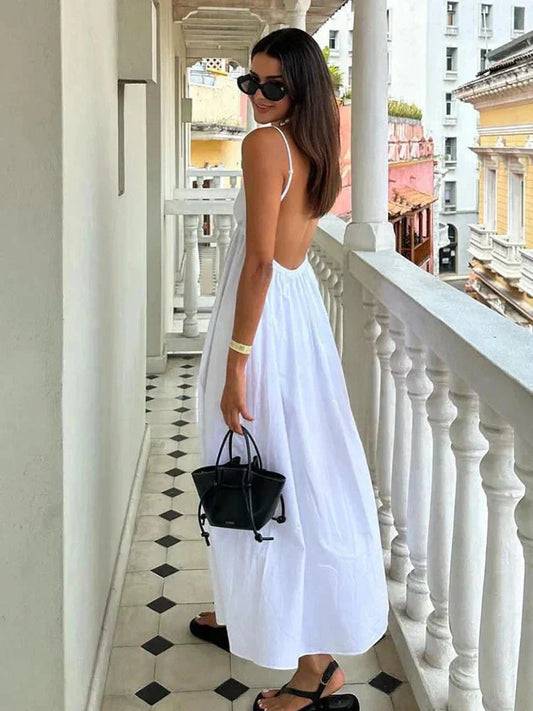 EOS | Kleid Ärmellos Rückenfrei Maxikleid Sommerkleid