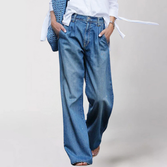 EOS | Jeans Damen Jeans mit hoher Taille und loser Passform aus Denim