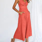 EOS | V-Ausschnitt Hochtaillierter Jumpsuit