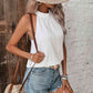 EOS | Neckholder-Top mit Punktedetail