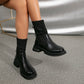 EOS | Elegante braune Stiefeletten mit Wickelriemen