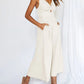 EOS | V-Ausschnitt Hochtaillierter Jumpsuit