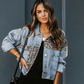 EOS | Jeansjacke mit Leopardenmuster
