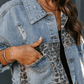 EOS | Jeansjacke mit Leopardenmuster