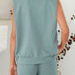 EOS | Damen Ärmelloses Polo-Shirt und Shorts Set in Einfarbigem Design
