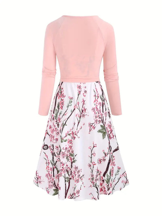 EOS | lässig bedrucktes Set [Oberteil+Kleid]